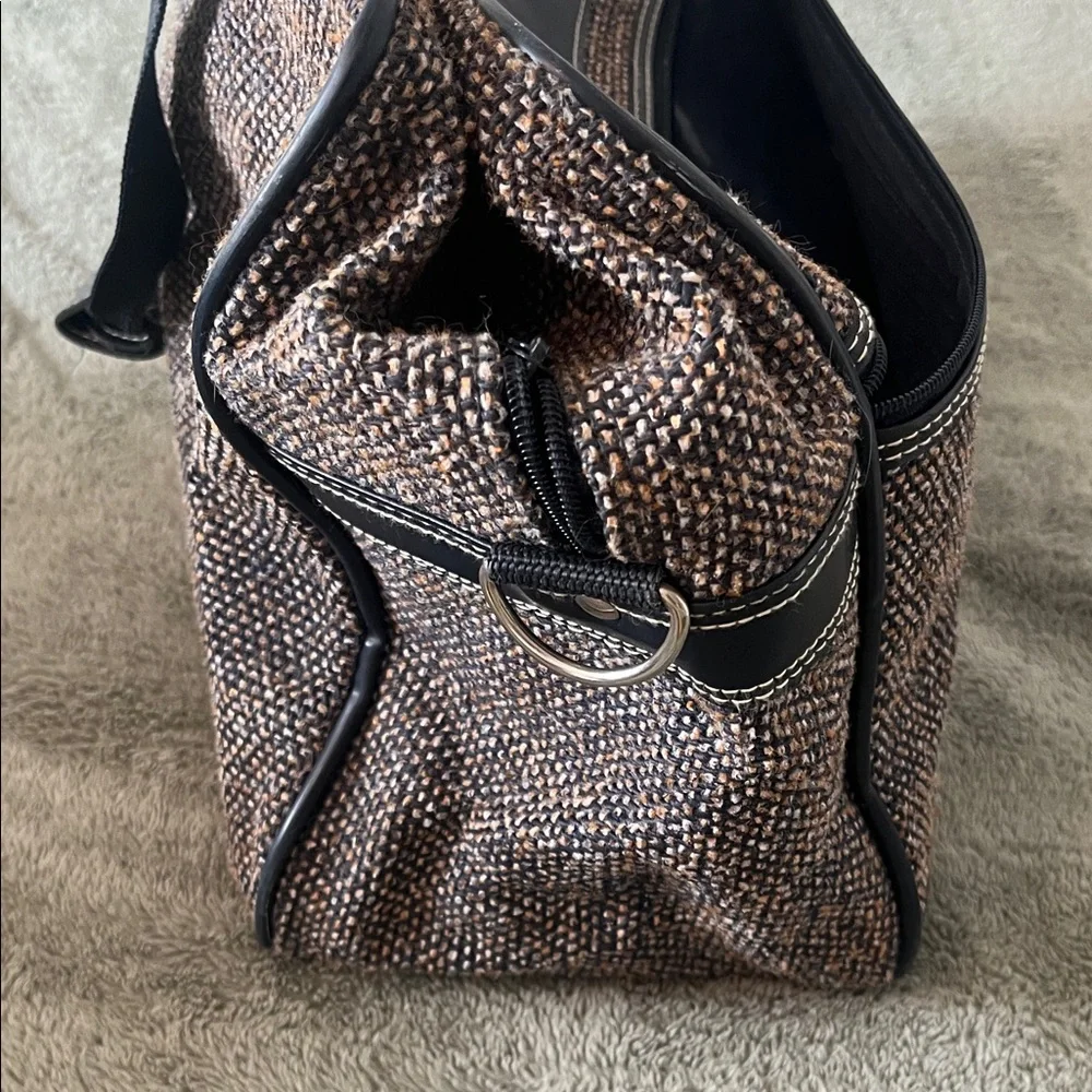 Vintage Jordache Elegant tweed carry on Bag